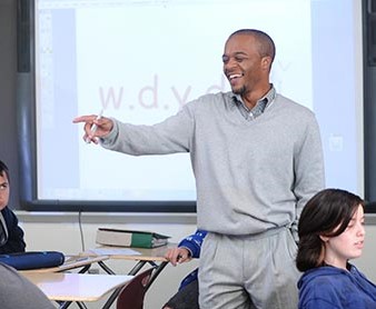 David Johnson teaching math on teacher loan forgiveness page