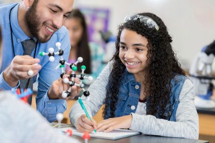 teacher with molecule