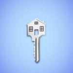 Image of a key with the end shaped like a house